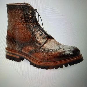 Antonio Maurizi Brogue Leather Boot